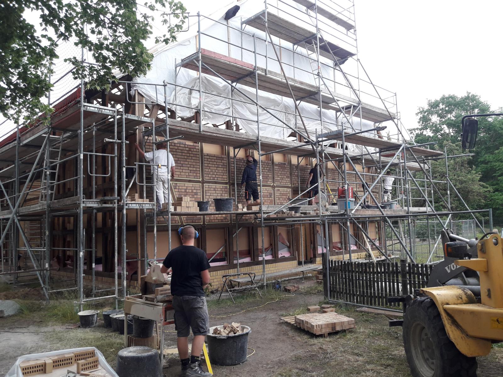 Südgiebel Bauphase 1
